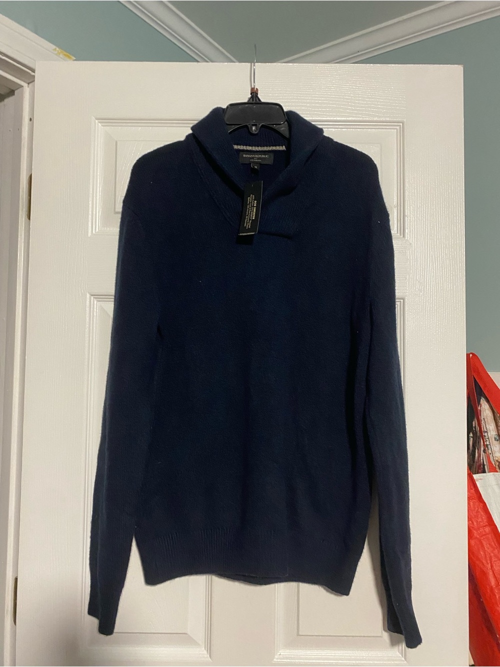 Banana Republic Men's Dark Navy Turtleneck Sweater